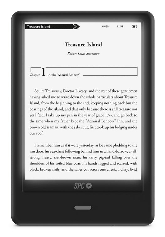 [5615N] Dickens Light 2 Pro lectore de e-book Pantalla táctil 8 GB Negro