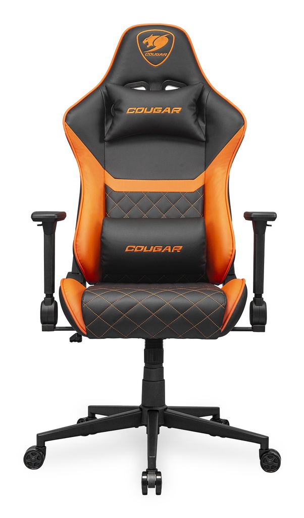 [3MAO2ORB.0001] CGR-AO2 Asiento acolchado tapizado Negro, Naranja
