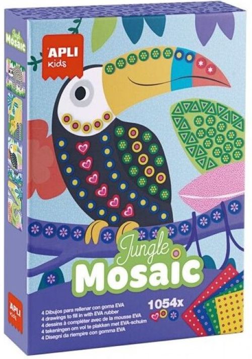 [19446] Puzle 4 mosaicos de la jungla