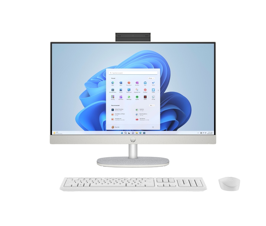 24-cr0087ns Intel® Core i3 i3-1315U 60,5 cm (23.8") 1920 x 1080 Pixeles Pantalla táctil PC todo en uno 8 GB DDR4-SDRAM 512 GB SSD Windows 11 Home Wi-Fi 6 (802.11ax) Blanco