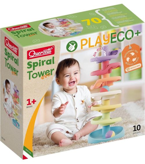 PLAYBIO &amp;WOOD TORRE ESPIRAL 10 PIEZAS