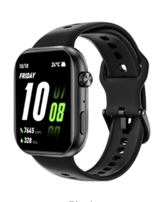 InfoWear Watch 2i 4,7 cm (1.85") AMOLED 49.7 mm Digital 390 x 450 Pixeles Pantalla táctil Negro