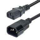 Cable de Extensión de Alimentación C14 a C13 4,5m - Cable de Alimentación C14 a C13 para PDU - Cable Alargador de Alimentación - 15A 250V - 14AWG - Certificación KEMA-KEUR