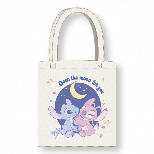 [719000008] TOTE BAG LILO&ANGEL - OVER THE MOON