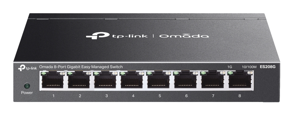 [ES208G] Omada ES208G switch Gestionado L2 Gigabit Ethernet (10/100/1000) Negro