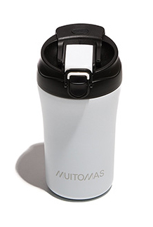 [WBOTTLETH350WH] WBOTTLETH350WH taza de viaje 350 ml Negro, Blanco Acero inoxidable