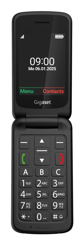 GL595 7,11 cm (2.8") 114 g Negro Teléfono para personas mayores