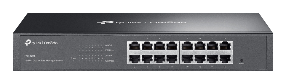 [ES216G] Omada ES216G switch Gestionado L2 Gigabit Ethernet (10/100/1000) Negro