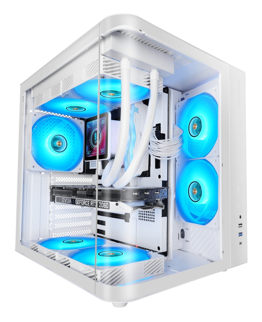 MC-CURVW Midi Tower Negro, Blanco