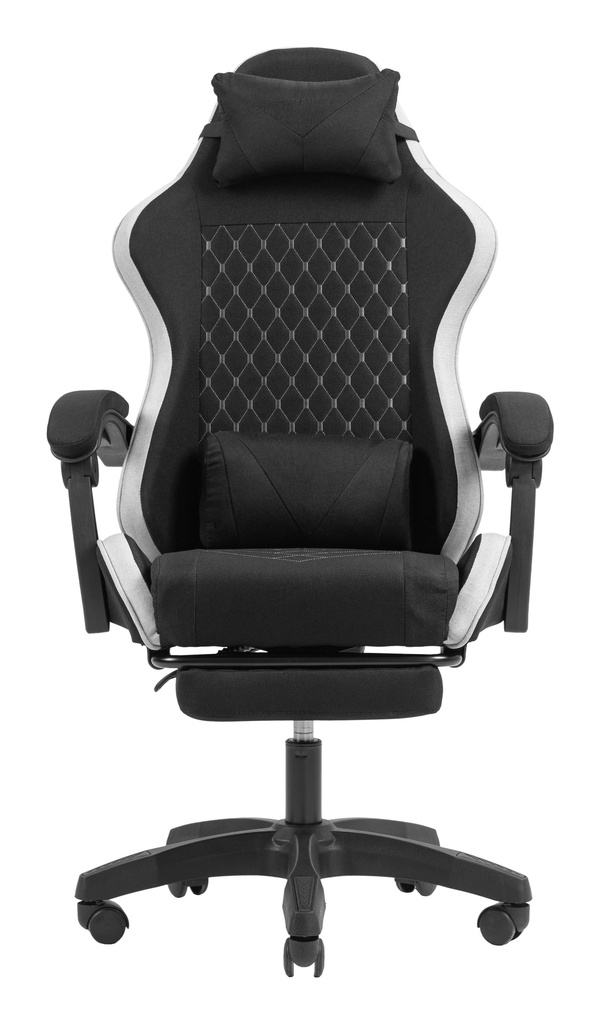 [MGCXFGRW] MGC-X Fabric Silla para videojuegos de PC Asiento acolchado Negro, Blanco