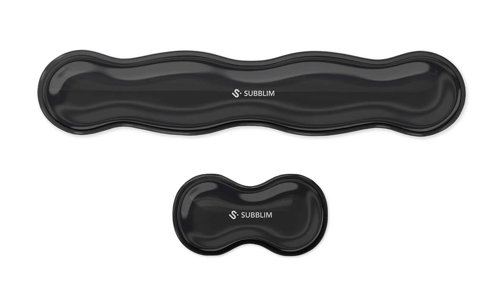 SUBMP-04E061 descansa muñecas Poliuretano (PU), Silicona Negro