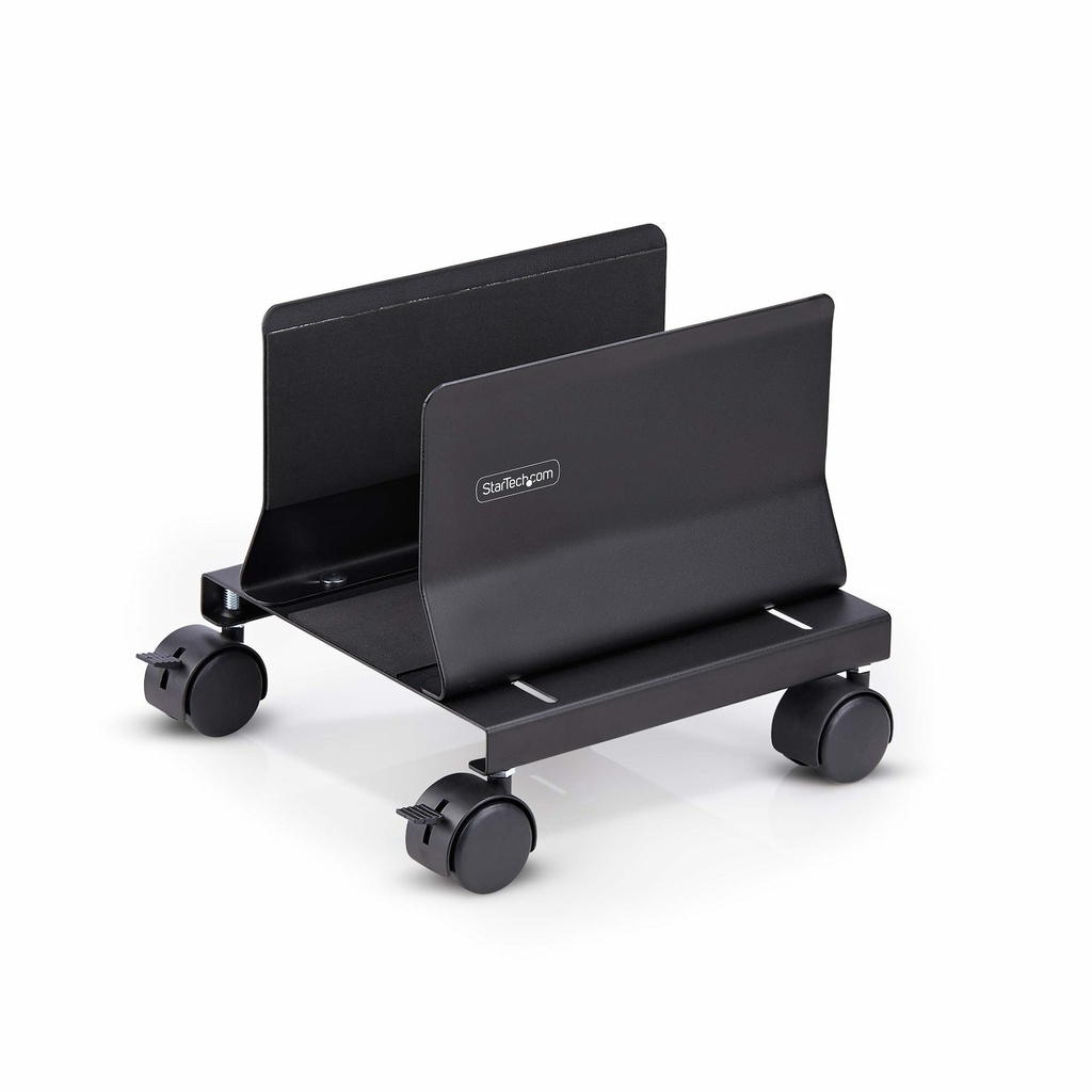 [CPUMOBILESTND] Carrito para Caja Torre de Ordenador - Carrito con Ruedas para CPU - Soporte Ajustable para CPU - de Acero - Carga de 21kg