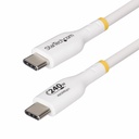 Cable de Carga para Portátil USB-C de 1m - Cable USB Tipo C USB 2.0 para Portátil - Blanco - Cable con Certificación USB-IF - PD 240W EPR - Recubrimiento de TPE - M/M