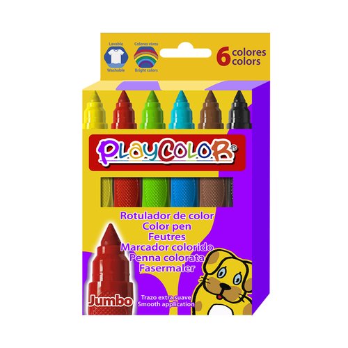 [21281] ROTULADOR INSTANT PLAYCOLOR JUMBO C/6 - Pack de 6 unidades