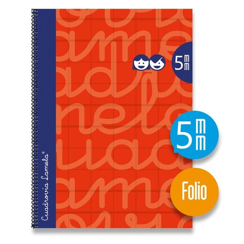 [7FTE005R] LAMELA BLOC t.FORR.Fº 80h CDV. 5 ROJO - Pack de 5 unidades