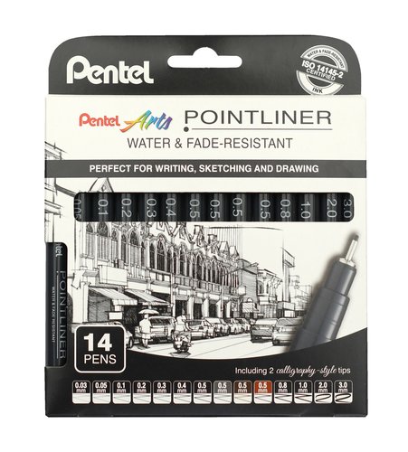 [S20P/14] ROTUL.PENTEL CALIBRADO POINTLINER P/14
