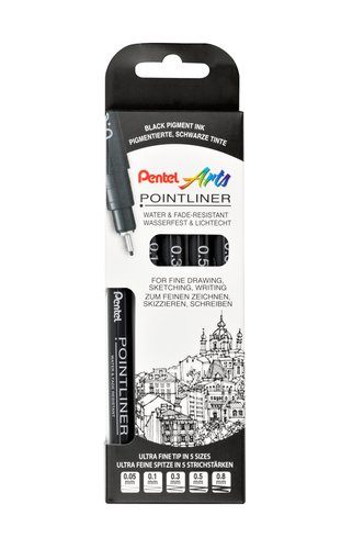 [S20P/5 Set] ROTUL.PENTEL CALIBRADO POINTLINER P/5