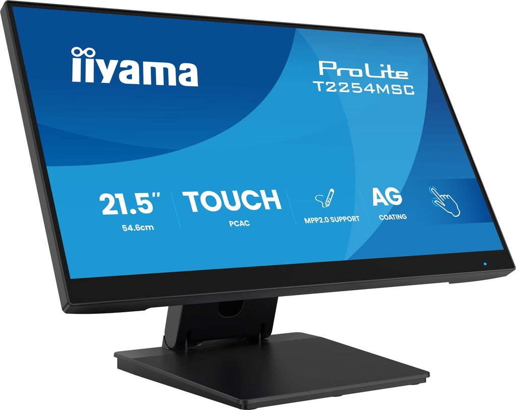 T2254MSC-B2AG pantalla para PC 54,6 cm (21.5") 1920 x 1080 Pixeles Full HD LED Pantalla táctil Negro