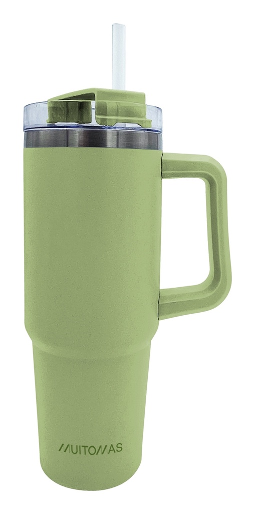 [TRAVELMUG900GN] TRAVELMUG900GN taza de viaje 900 ml Verde Acero inoxidable