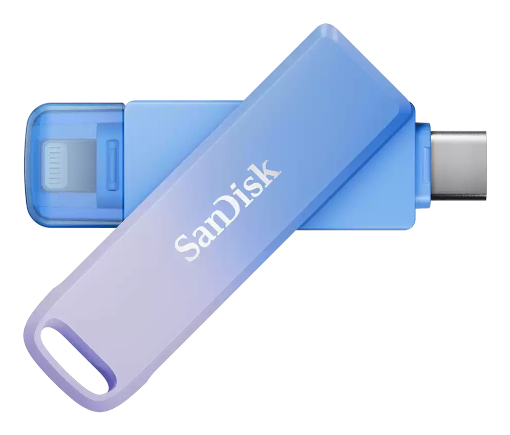 Creator Phone Drive unidad flash USB 128 GB USB Type-C / Lightning 3.2 Gen 1 (3.1 Gen 1) Azul, Lila