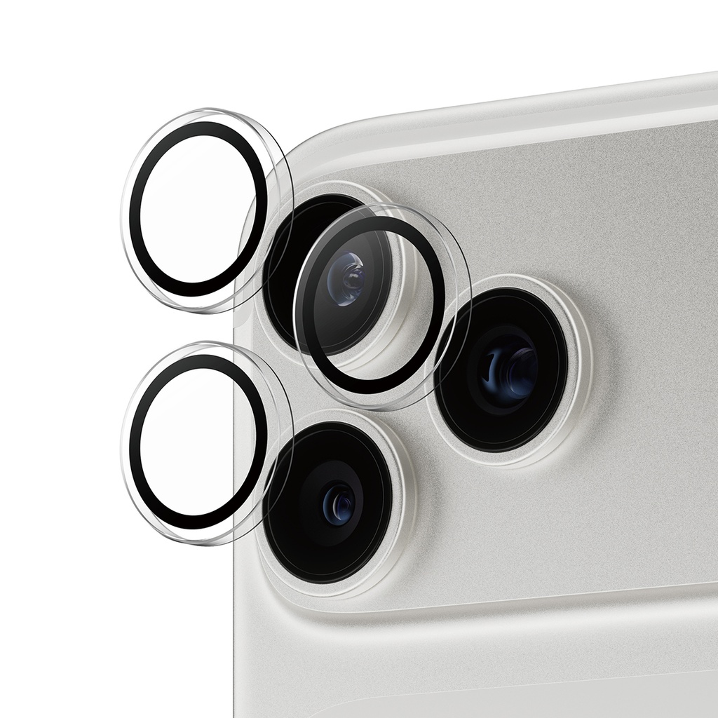 Hoops® Camera Lens Protector Transparent iPhone 17 Pro | iPhone 17 Pro Max | iPhone 16 Pro | 16 Pro Max Protector de pantalla Apple 1 pieza(s)
