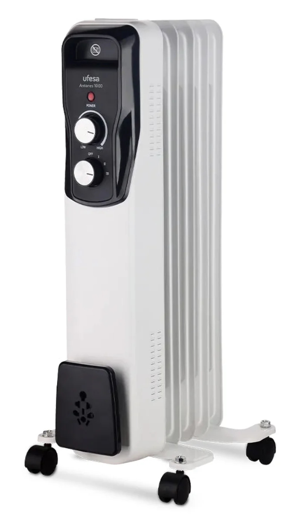 Antares 1000 Interior Negro, Blanco 1000 W Radiador de aceite eléctrico