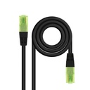 Cable de Red Latiguillo RJ45 CAT.6 UTP AWG26 CCA, Negro, 50 cm