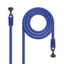 Cable de Red Latiguillo Cat.8.1 2GHz LSZH SSTP AWG26, Azul, 1 m
