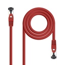 Cable de Red Latiguillo Cat.8.1 2GHz LSZH SSTP AWG26, Rojo, 2 m