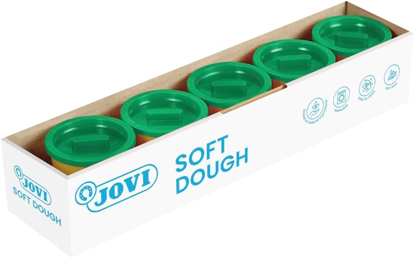 [45004] Pack 5 botes blandiver soft dough 110 g. color verde