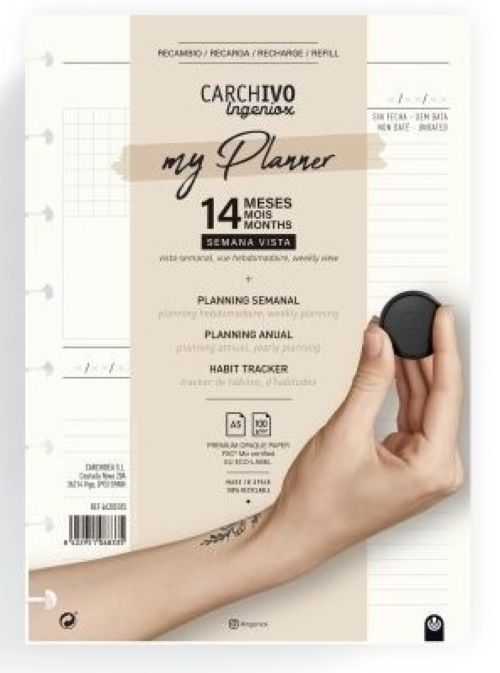 [66305105] RECAMBIO CARCH.MY PLANNER INGENIOX A5 S/