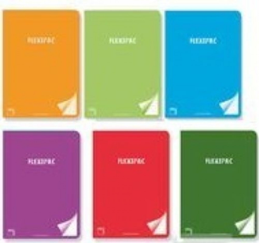 PAQ/6 LIBRETA A5+ 48H 90G LISO FLEXIPAC T.PLASTICO