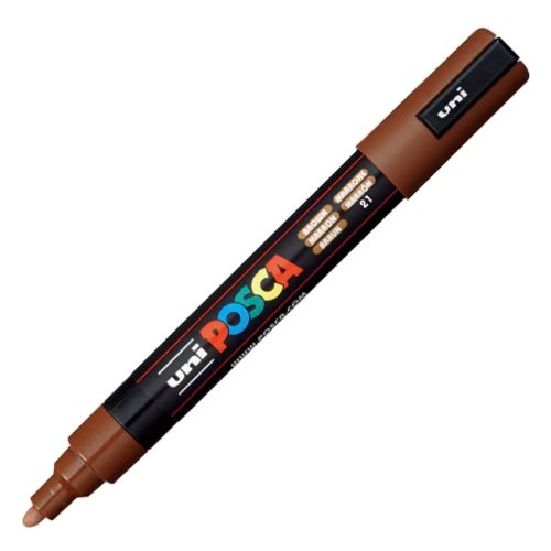 [300046000] MARCADOR UNI-POSCA PC5M COLOR MARRON OSCURO PUNTA 1,8-2,5MM