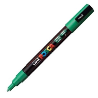 [186563] Marcador uni posca pc3m color verde 0,9-1.3mm