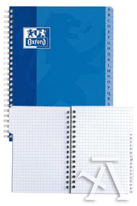 [100101192] Cuaderno indice alfabetico a5 180h 90g. cuad.5x5 tapa blanda colores surtidos
