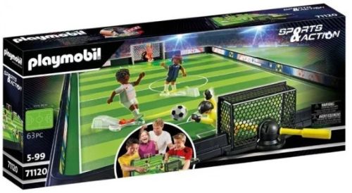 Campo de futbol, futbolín para niños.