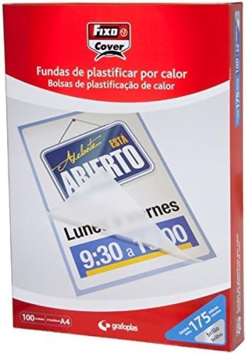 [01021200] FUNDA PLASTIF. FIXO A5 125µ P/100