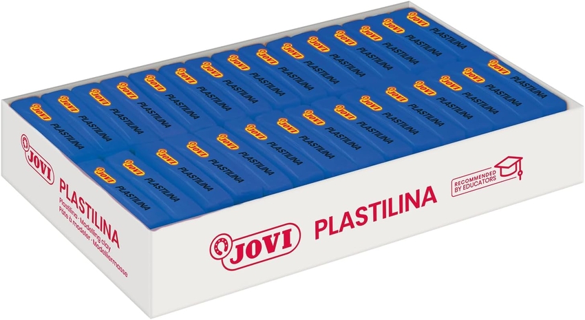 [7013] C/30 TACOS PLASTILINA JOVI 70 PEQUEÑA 50G. AZUL OSCURO