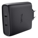 Maxo Cargador GaN USB-C de 2 puertos de 100 W - Blanco