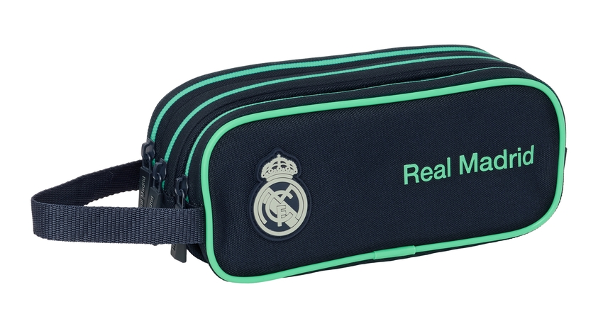 PORTATODO TRIPLE REAL MADRID 2ª EQUIPACION 25/26 21x8,5x7cm