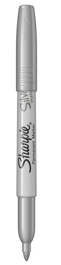 C/12 rotulador sharpie metalic plata marcador permanente punta fina