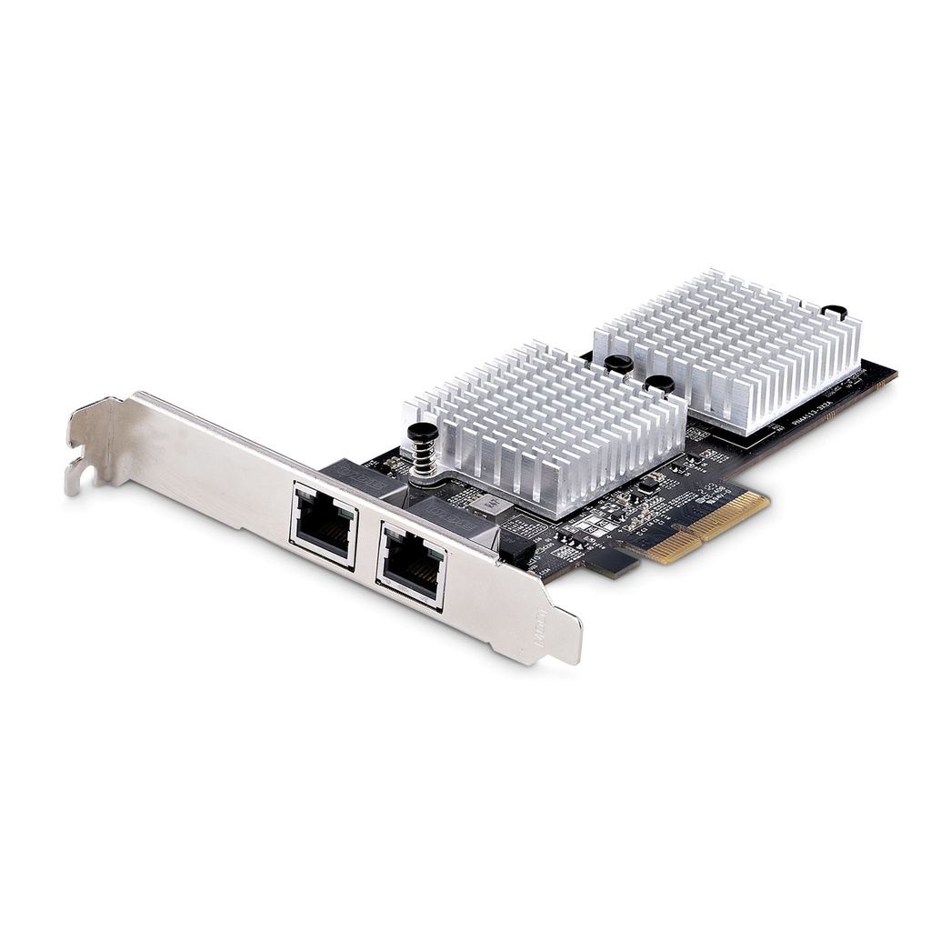 [ST10GSPEXNDP2] Tarjeta PCI Express Adaptadora de Red Ethernet de 2 Puertos RJ45 - Tarjeta de Red para Servidores o PCs - con Soporte para Tramas Jumbo - Tarjeta LAN - 10GBASE-T - NBASE-T