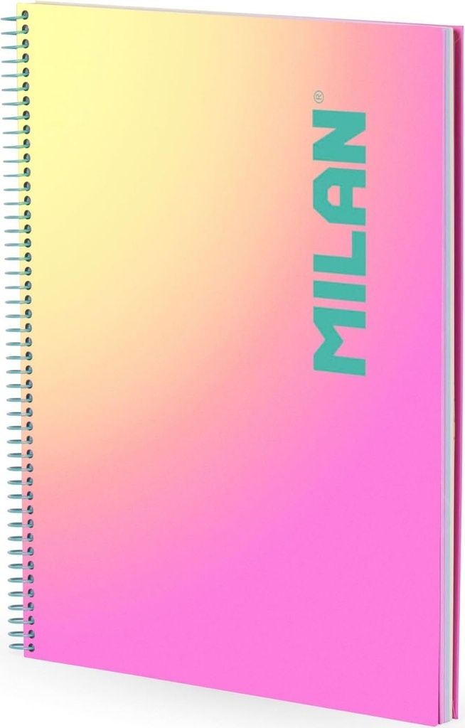 [57142E90SNP] Cuaderno espiral a4 90h 95g. 1 horizontal microperforado serie sunset rosa