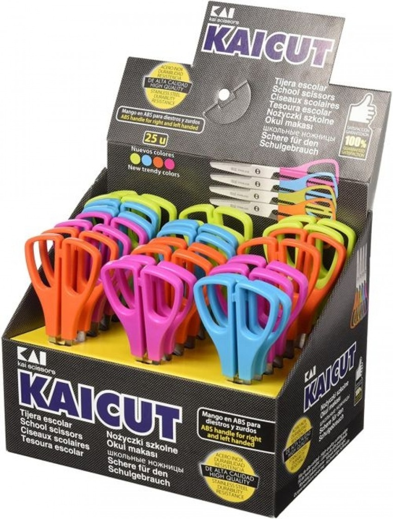 [PT0014] Exp/25 tijeras escolares kaicut 13 cm
