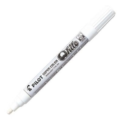 [NPMB] c/12 rotulador super color sc blanco permanente punta m