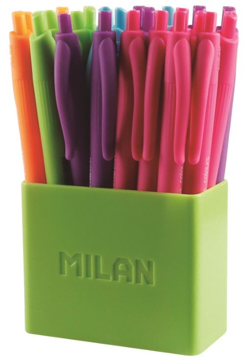 [8411574049159] EXP 24 BOLIGRAFOS MILAN P1 TOUCH COLOURS