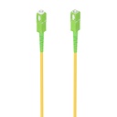 Cable Fibra Óptica Latiguillo G657A2 3.0 9/125 SMF Simplex CPR DCA LSZH, SC/APC-SC/APC, Amarillo, 15m
