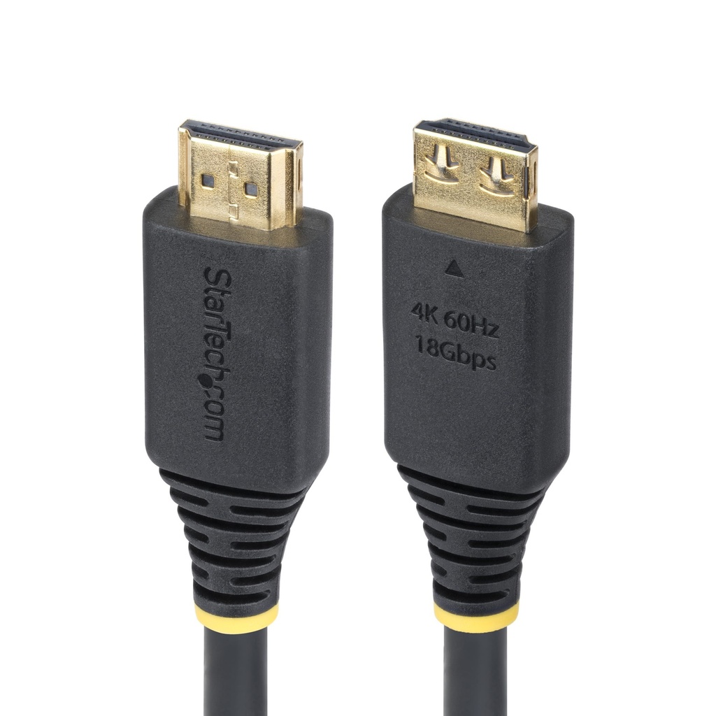 Cable HDMI de Alta Velocidad de 1m - Conectores de Agarre - 4K60Hz/1440p 144Hz - HDR10/HDCP 2.2/ARC - UHD - 18Gbps - Cable HDMI para Monitor o Proyector - Recubrimiento de TPE