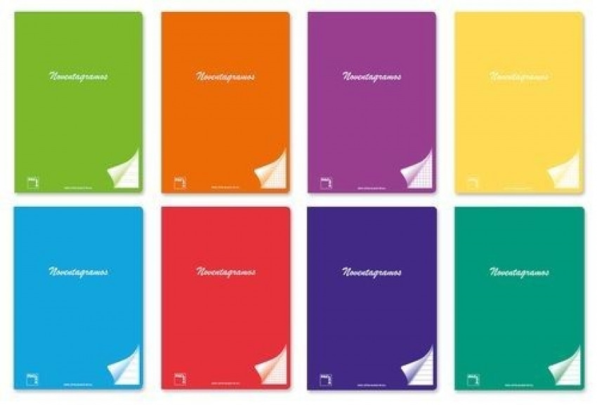 Paq/6 libreta grapada a5+ 48h 90g cuadricula 5x5 c/m colores surtidos