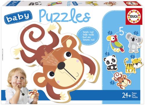 BABY PUZZLES FAUNA SALVAJE ( 5 PUZZLES 3,4,5 PIEZAS )